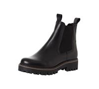 Tamaris Chelsea Boots Black Leather schwarz | 1-26494-45 - Pull-on, herausnehmbares Fußbett, Blockabsatz 4,5 cm