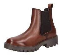 Chelseaboots TAMARIS, Damen, Gr. 37, braun (dunkelbraun), Leder, klassisch, Schuhe (39764622-37) dunkelbraun