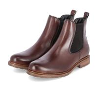 Tamaris Chelsea Boots - Gr. 36 - Braun - Leder & Textil