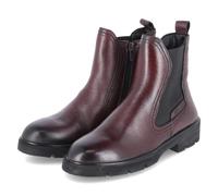 Tamaris Chelsea Boots - Gr. 36 - Rot - Leder & Textil