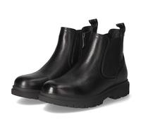 Tamaris Chelsea Boots - Gr. 36 - Schwarz - Leder & Textil