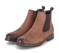 Tamaris Chelsea Boots - Gr. 37 - Braun - Leder & Textil