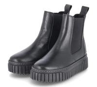 Tamaris Chelsea Boots - Gr. 37 - Schwarz - Glattleder