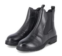 Tamaris Chelsea Boots - Gr. 41 - Schwarz - Leder & Textil