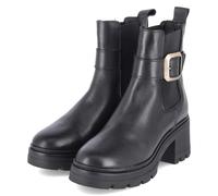 Tamaris Chelsea Boots - Gr. 42 - Schwarz - Leder & Textil