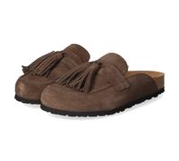 Tamaris Clogs - Gr. 38 - Braun - Rauleder