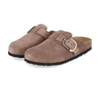 Tamaris Clogs - Gr. 38 - Braun - Rauleder