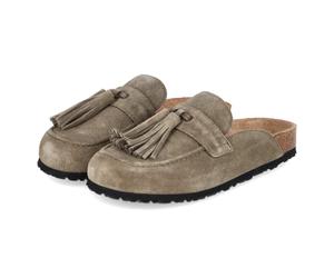 Tamaris Clogs Grün - Gr. 36 - Textil
