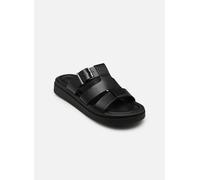 Pantolette TAMARIS, Herren, Gr. 41, schwarz, Glattleder, unifarben, Schuhe Pantolette, Schlupfschuh, Sommerschuh mit regulierbarem Schnallenverschluss (14961466-41) schwarz