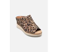 Pantolette TAMARIS "Tamaris Pantoletten Leder", Damen, Gr. 37, leopard, Leder, Schuhe Pantolette (44417136-37) leopard