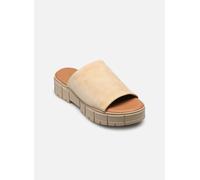Tamaris Pantolette Damen – Blockabsatz, Leder – Braun, EU 41