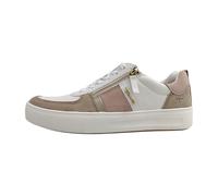 Tamaris Comfort Damen Sneaker flach mit Reißverschluss Freizeit, Mehrfarbig (Beige/Rose), 36 EU