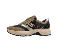 Tamaris Sneaker Comfort Damen Lederimitat/Textil, Reißverschluss, elastisch, Pepper, Größe 40