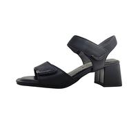 Tamaris Comfort Damen Sandalen mit Absatz aus Leder mit Blockabsatz, Schwarz (Black Nappa), 36 EU