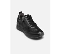 Tamaris Sneaker Comfort 83714-43 Damen – flach mit Schnürsenkeln & Reißverschluss, Schwarz 37