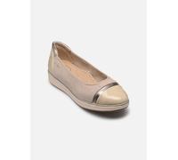 Tamaris COMFORT Damen Ballerinas Runde Spitze Bequem, Beige (Beige), 37 EU