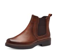 Tamaris COMFORT Damen Chelsea Boots aus Leder Herbst, Braun (Cognac), 38 EU