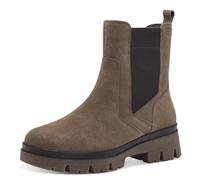 Tamaris COMFORT Damen Chelsea Boots aus Leder Plateau, Grau (Pepper), 42 EU