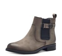 Tamaris COMFORT Damen Chelsea Boots mit Reißverschluss Herbst, Grau (Stone Nubuc), 37 EU