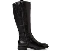 Tamaris Comfort Damen Hohe Stiefel ohne Absatz aus Leder Elegant Comfort Fit