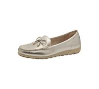 Tamaris Comfort Damen Mokassins aus Leder mit Schleife, Gold (Lt Gold), 37 EU
