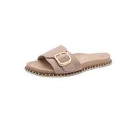 Tamaris Comfort Damen Mule Flat MultiAdjustable BEIGE Suede 36