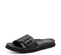 Tamaris Comfort Damen Mule Flat MultiAdjustable Black Nappa 39