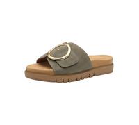 Tamaris Comfort Damen Pantoletten aus Leder Elegant, Grün (Sage), 40 EU