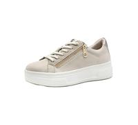 Tamaris COMFORT Damen Plateau Sneaker mit Reißverschluss Low Top, Beige (Beige Nubuk), 38 EU