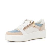 Tamaris Comfort Damen Plateau Sneaker mit Reißverschluss Low Top, Mehrfarbig (Jeans Comb), 39 EU