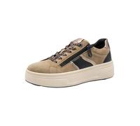 Tamaris Comfort Damen Plateau Sneaker mit Reißverschluss Low Top, Mehrfarbig (Pepper Comb), 38 EU