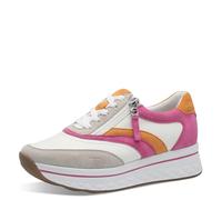 Tamaris Comfort Damen Plateau Sneaker mit Reißverschluss Sportlich, Mehrfarbig (Fuchsia Comb), 38 EU