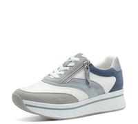 Tamaris Comfort Damen Plateau Sneaker mit Reißverschluss Sportlich, Mehrfarbig (Lt Blue Comb), 40 EU