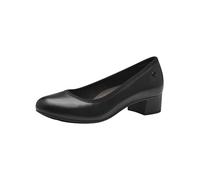 Tamaris Comfort Damen Pumps aus Leder Kleiner Absatz, Schwarz (Black), 37 EU