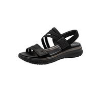 Tamaris COMFORT Damen Sandal Flat MultiAdjustable BLACK 40