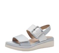 Sandalette TAMARIS COMFORT Gr. 37, blau (hellblau kombiniert) Damen Schuhe Sandalen Sommerschuh, Sandale, Keilabsatz, mit verstellbarer Schnalle (12509246-37)