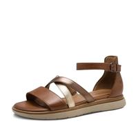 Tamaris Comfort Damen Sandalen flach mit Klettverschluss Geschlossene Ferse, Mehrfarbig (Nut Comb), 41 EU