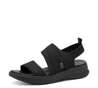 Tamaris Comfort Damen Sandalen flach zum Schlupfen Vegan, Schwarz (Black Uni), 38 EU
