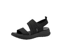 Tamaris Comfort Damen Sandalen flach zum Schlupfen Vegan, Schwarz (Black Uni), 41 EU