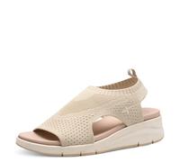 Tamaris COMFORT Damen Sandalen mit Absatz Elastisch Vegan, Beige (Ivory), 40 EU