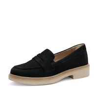 Tamaris COMFORT Damen Slipper aus Leder Elegant, Blau (Navy Nubuk), 39 EU