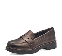Tamaris Comfort Damen Slipper aus Leder Elegant, Braun (Bronze), 37 EU