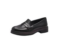 TAMARIS Comfort Damen Slipper aus Leder Elegant, Schwarz (Black), 38 EU