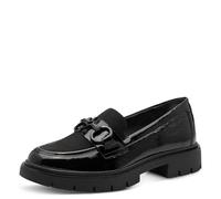 Tamaris Comfort Damen Slipper aus Leder Elegant, Schwarz (Black Comb), 39 EU