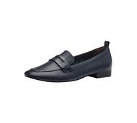 Tamaris Comfort Damen Slipper aus Leder mit Blockabsatz, Blau (Navy), 38 EU
