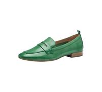 Tamaris Comfort Damen Slipper aus Leder mit Blockabsatz, Grün (Green), 36 EU