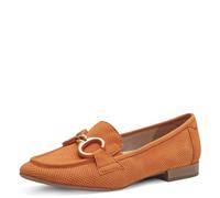 Tamaris Comfort Damen Slipper aus Leder mit Blockabsatz, Orange (Orange), 40 EU