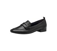 Tamaris Comfort Damen Slipper aus Leder mit Blockabsatz, Schwarz (Black), 39 EU