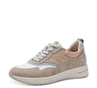 Tamaris Comfort Damen Sneaker flach aus Leder Bequem, Mehrfarbig (Sky Comb), 39 EU