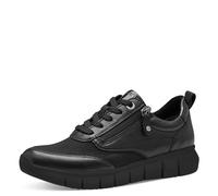 Tamaris Comfort Damen Sneaker flach aus Leder mit Reißverschluss
